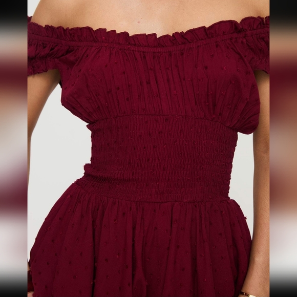 NEW Princess Polly Love Galore Romper Deep Cherry - Size 4 - Picture 5 of 6